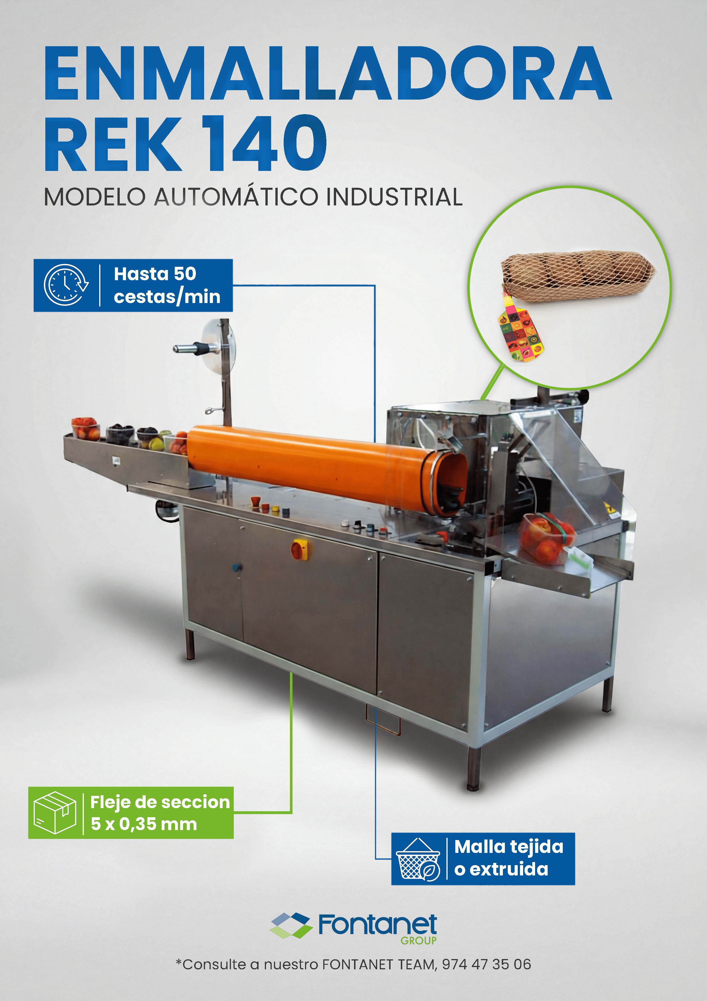 Enmalladora REK 140